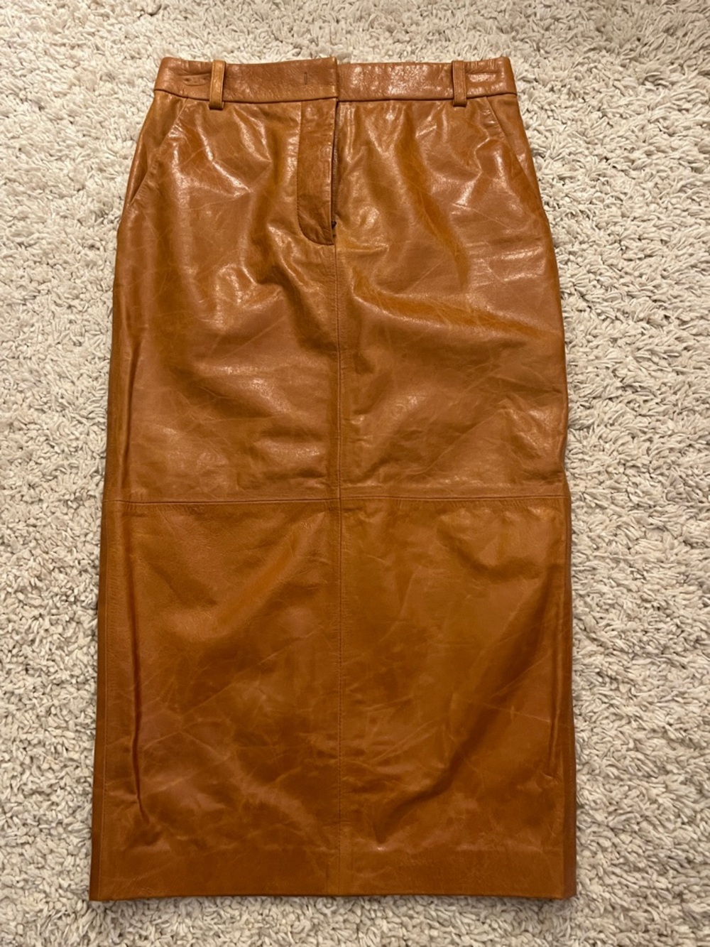 CO Tailored Pencil Skirt in Leather - NEW!